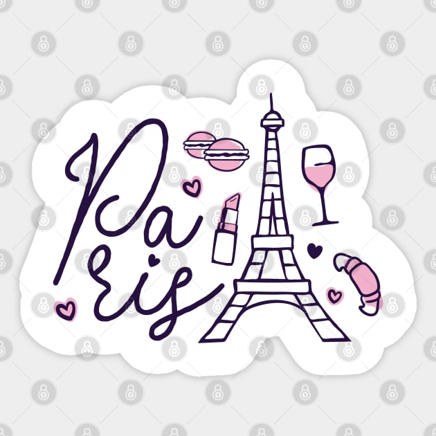 Paris Eiffel Tower Sticker by MajorCompany